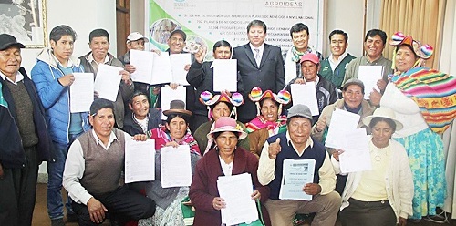 Mejorará calidad de vida de 1,253 pequeños agricultores